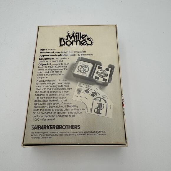 Vintage Mille Bornes Card Game 1982 Parker Brothers Complete - Picture 4 of 5